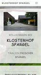 Mobile Screenshot of klosterhof-spargel.de